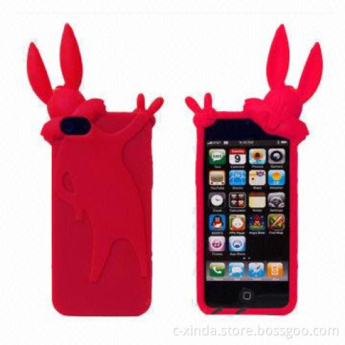 Silicone cases for iPhone 5, protect the mobile phone from dirt, scratch and bumps